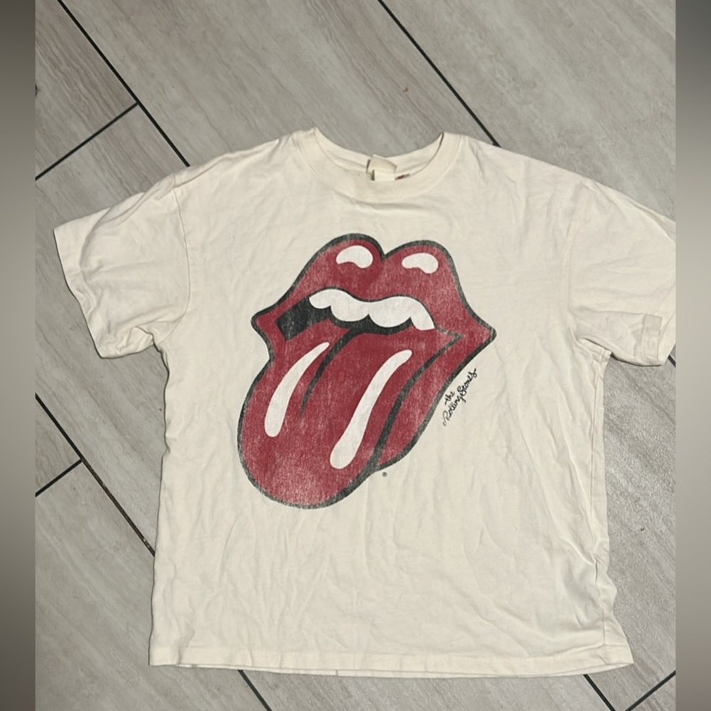 Rolling Stones Top / T-Shirt from H&M in Sz Medium